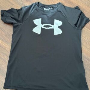 Under Armour Black Tee with White Logo